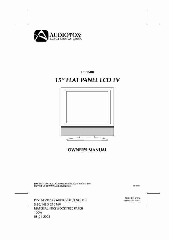 Audiovox Flat Panel Television FPE1508-page_pdf